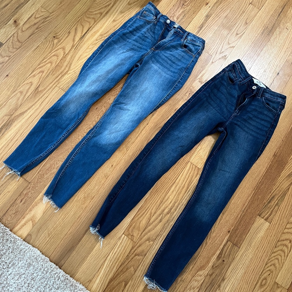 Hollister Jeans Bundle - two high rise, one mid rise